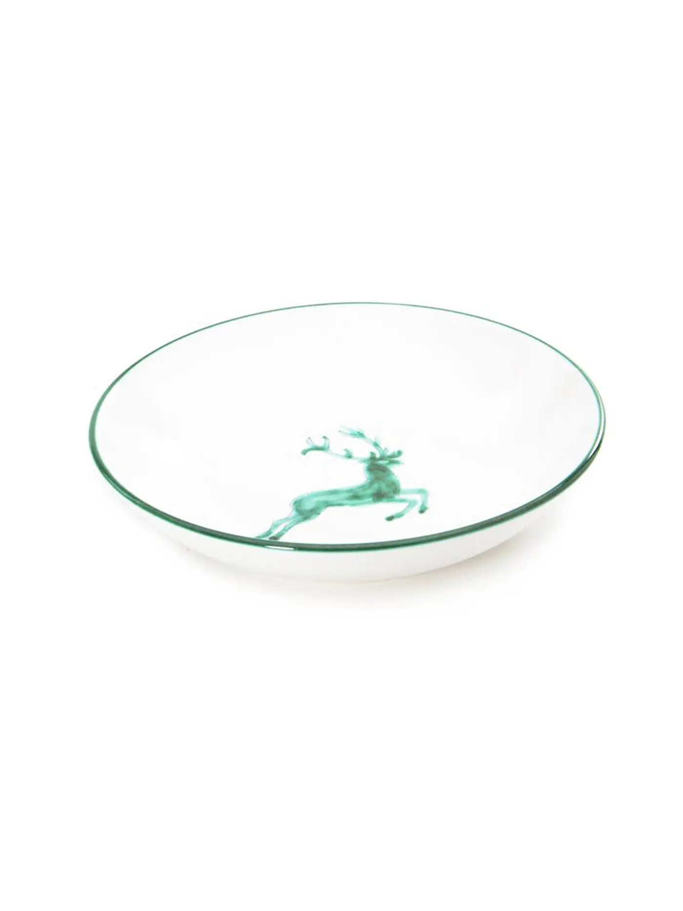 GMUNDNER KERAMIK | Suppenteller Cup "Grüner Hirsch" 20cm | 